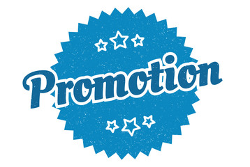 promotion sign. promotion round vintage retro label. promotion