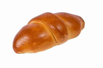 Baking sweet bun on a white background
