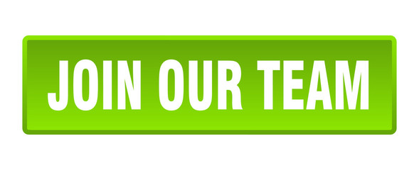 join our team button. join our team square green push button