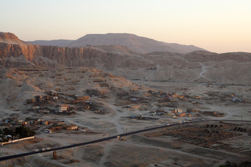 
Balloon landscapes in Egypt at sunrise - obrazy, fototapety, plakaty
