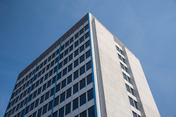 modern office building with blue sky