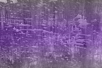 creative purple table with paint spots texture - fantastic abstract photo background