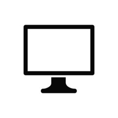 computer monitor with blank screen