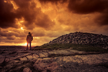 Sonnenuntergang in den Schären von Ramsviklandet, Bohuslän, Schweden