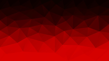 vector low poly abstract red and black background