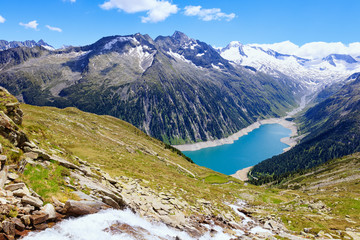 Alpine water reservoirs - Schlegeisspeicher
