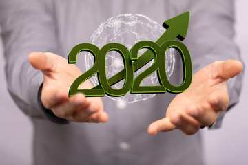 the 2020 business year up goals and  success illustration