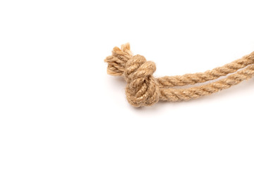 Rope on white background