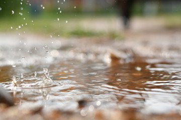 water splash isolated for background