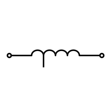 recommend clip art: tapped air cored inductor icon