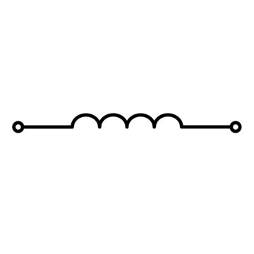 recommend clip art: fixed air cored inductor icon
