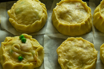 Majorcan empanadas, typical Mallorcan food made in a typical Easter way.