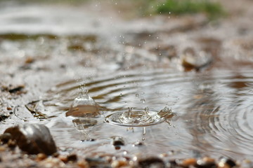 water splash isolated for background