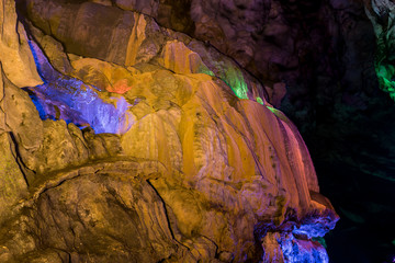 Karst caves in China. Karst scenery.