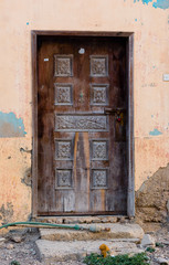 Wooden door in Oman