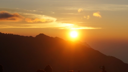 sunrise in the mountains, taiwan, taichung, Hehuan Mountain