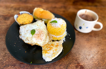 A typical Brazilian Northeast breakfast - tapioca, couscous and much more