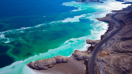 Aerial View to the Blue Salty Lake, Djibouti © Dave