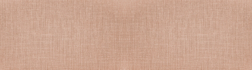 Brown beige natural cotton linen textile texture background banner panorama