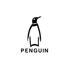 penguin bird animal logo design