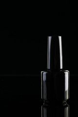 Bottle with black varnish