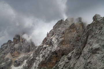 Beautiful mountain panorama in the Italian Dolomites