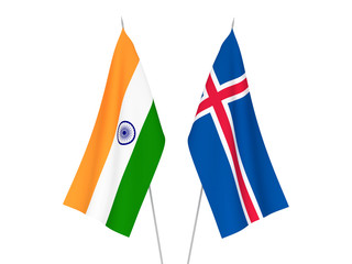 India and Iceland flags