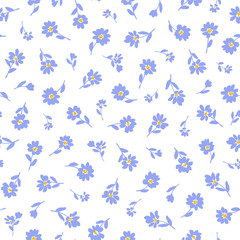 Seamless vector pattern of a beautiful flower,
