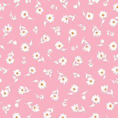 Seamless vector pattern of a beautiful flower,