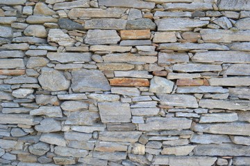 detail of ancient natural stone wall