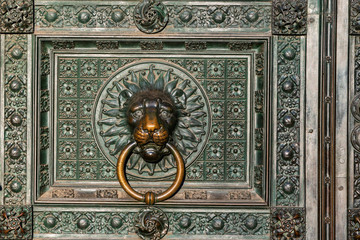 Entrance gate to Cologne Cathedral, Germany