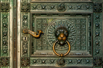 Entrance gate to Cologne Cathedral, Germany