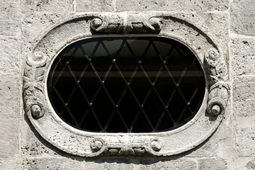 Round stone window