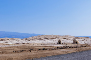 Sunny day on the Salty Lake Assal, Djibouti