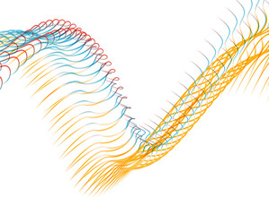 Abstract background blend wave line design for Wallpaper, Banner, Background, Card, Book Illustration, landing page