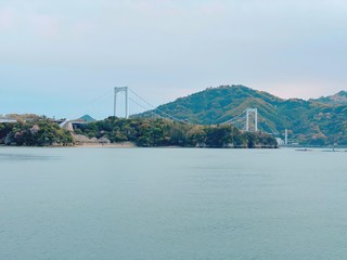 Fototapeta premium しまなみ海道 伯方・大島大橋 伯方島側