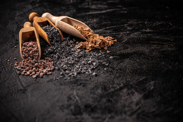 Assorted gourmet salts