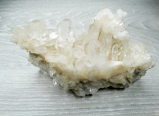clear quartz geological natural crystals cluster