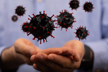 virus. Novel, people  Concept  quarantine.