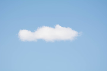 small white cloud in the blue sky