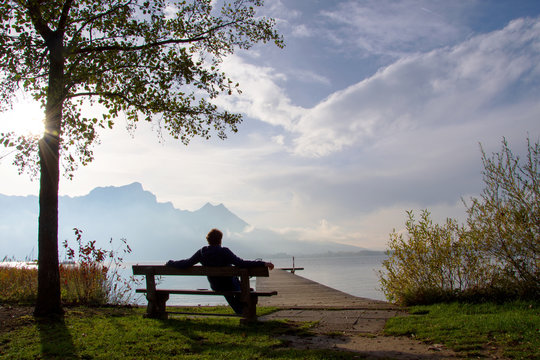 Am See in Gedanken