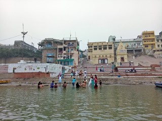 View of Varanasi and the Ganges River