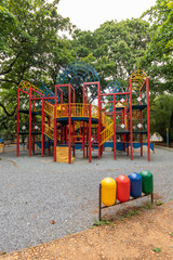 colourful playground in Belo Horizonte Central Park Brazil
