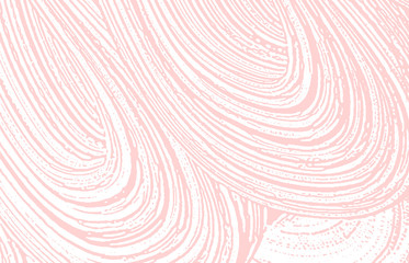 Grunge texture. Distress pink rough trace. Fantast