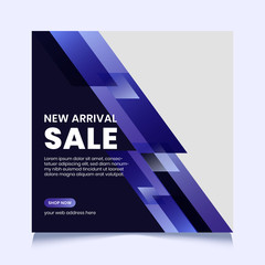 Sale banner social media post abstract template