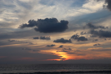 Wonderful sunset evenings in Thailand