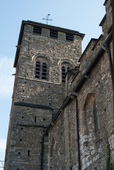Schweiz, Wallis, Sitten, Turm der Romanischen Kirche Notre Dame de Valere