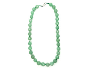 fashion beads necklace jewelry with semigem crystals jade