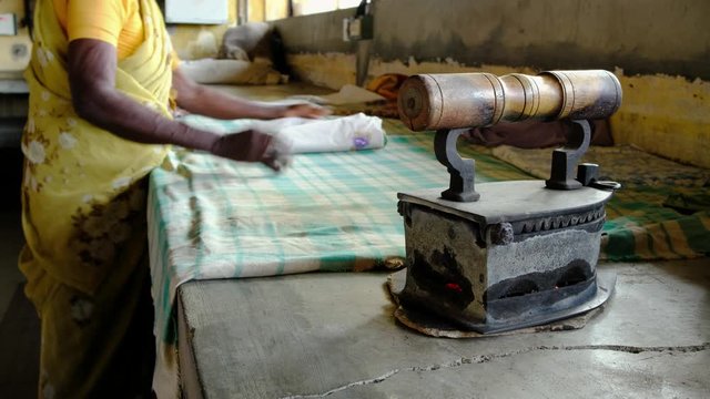 Dhobi Ghat traditional indian laundry in Fort Kochi, Kerala, India
