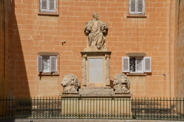Malta, Valletta statue of Vincenzo Dimech (29 June 1768 – 2 February 1831) was a Maltese...